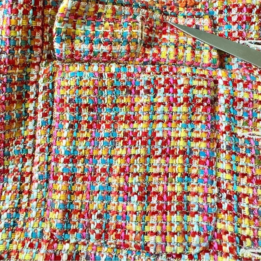 SONG OF STYLE Two pc Sets Sophia Jacket & Lyric Top Rainbow Multi Tweed Size XS - Picture 8 of 17